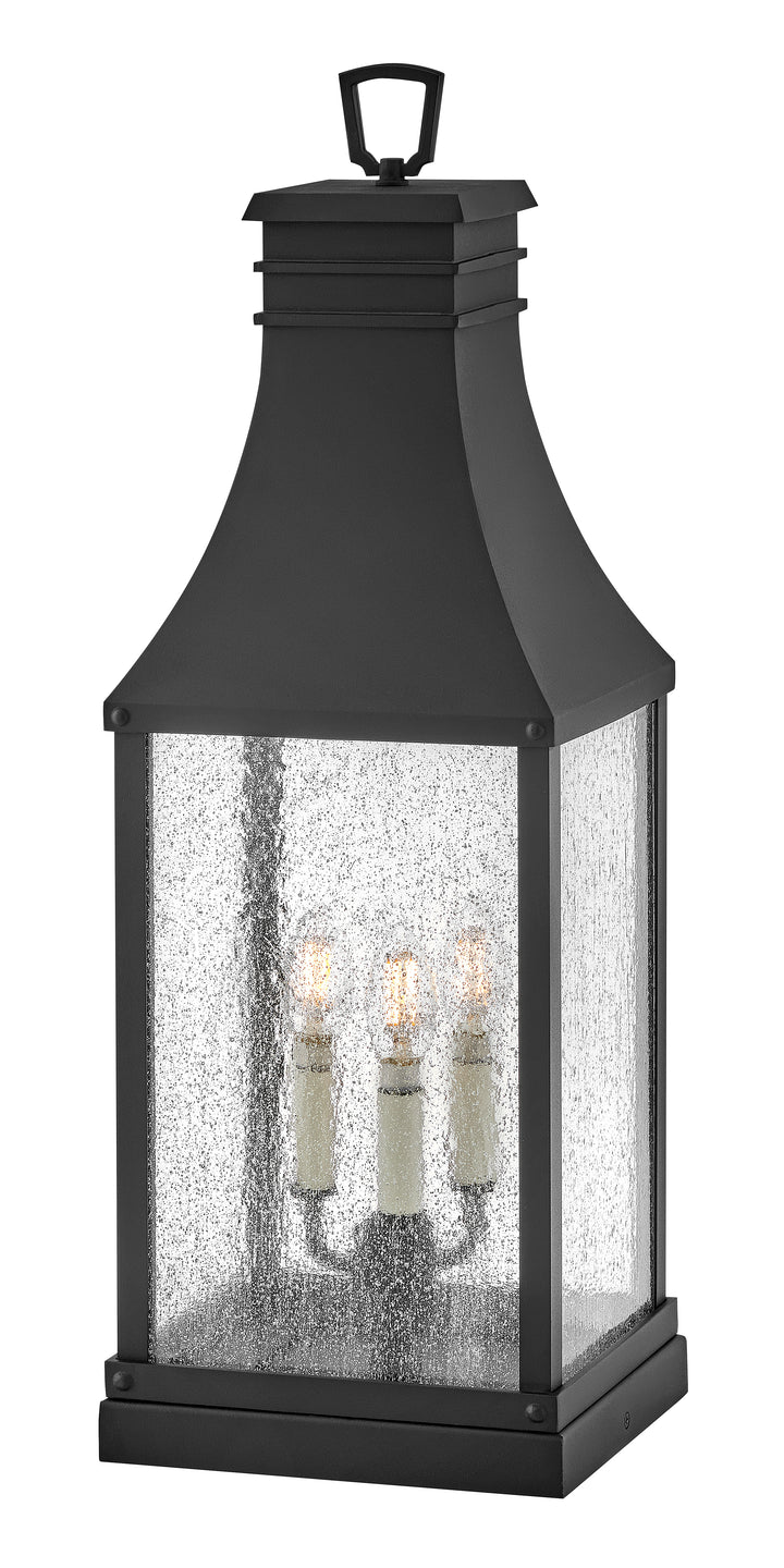 Hinkley Beacon Hill Outdoor Pier Mount Lantern Large Pier Mount Lantern Museum Black 17467MB-LV