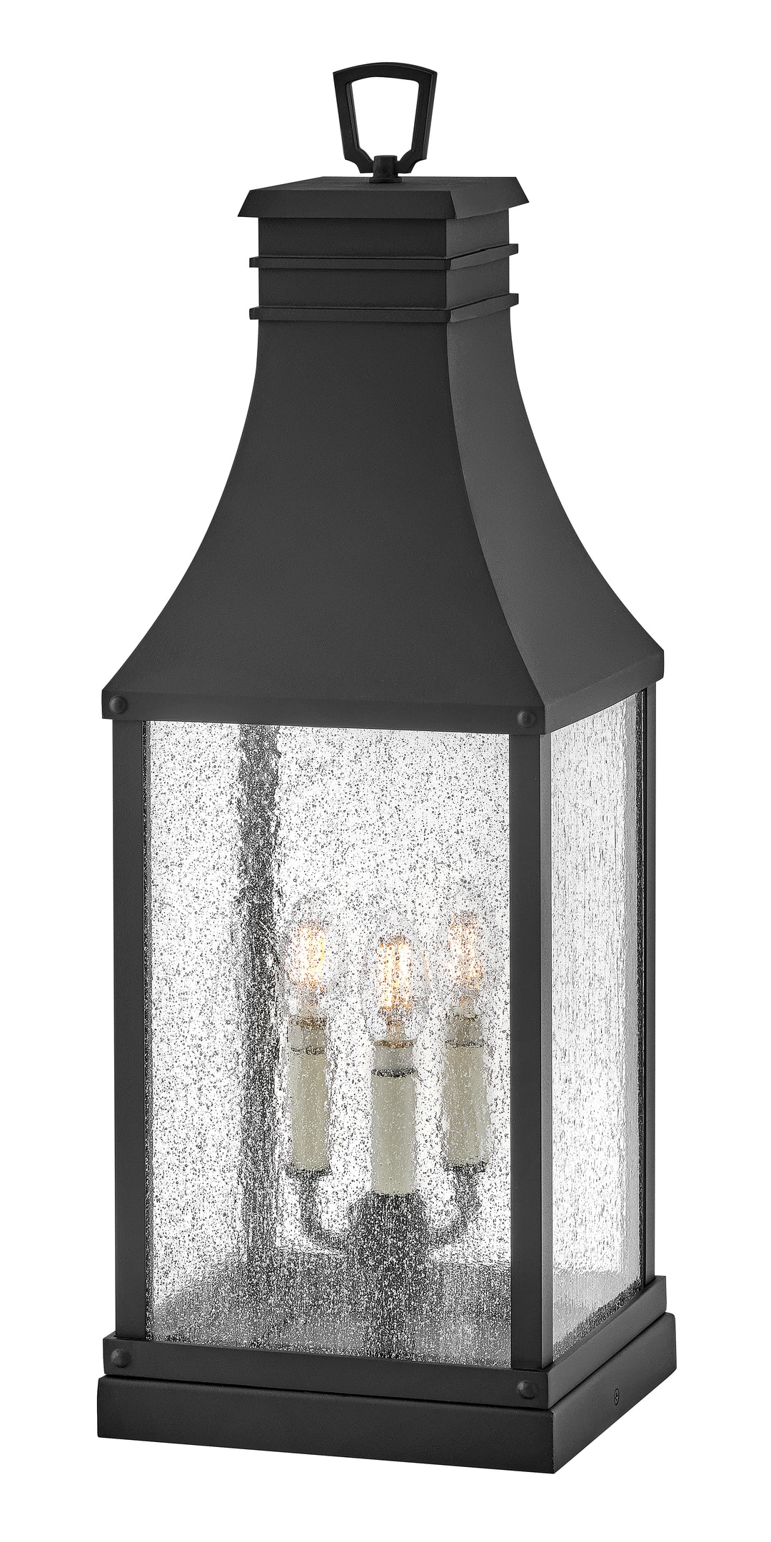 Hinkley Beacon Hill Outdoor Pier Mount Lantern Large Pier Mount Lantern Museum Black 17467MB