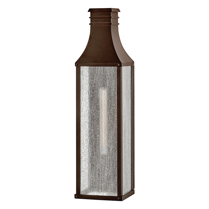 Hinkley Beacon Hill Outdoor Wall Light Large Narrow Wall Sconce Blackened Copper 17469BLC-LL