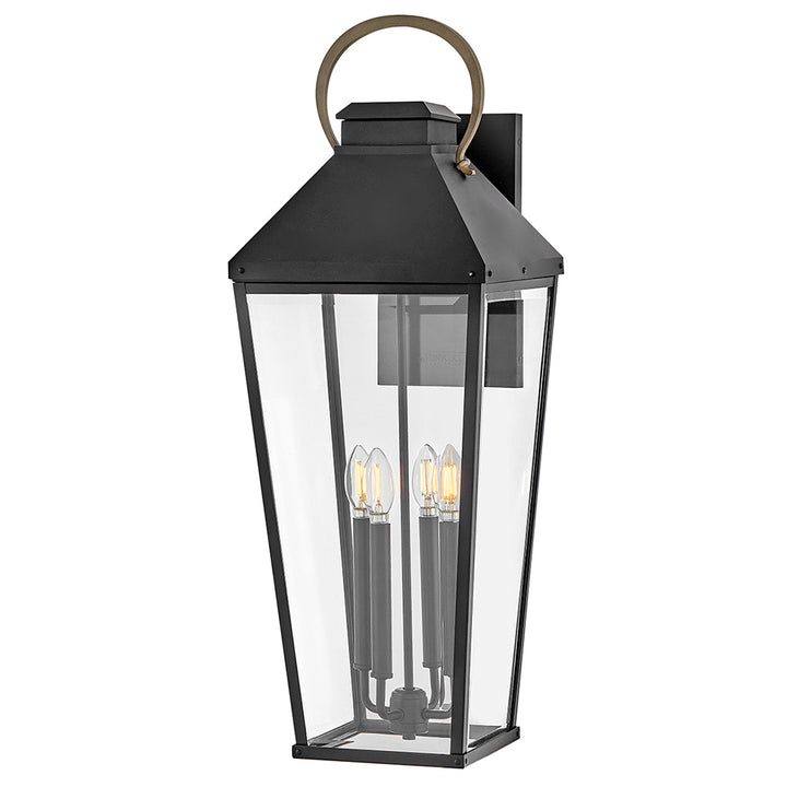 Hinkley Dawson Outdoor Wall Light Extra Large Wall Mount Lantern Black 17509BK