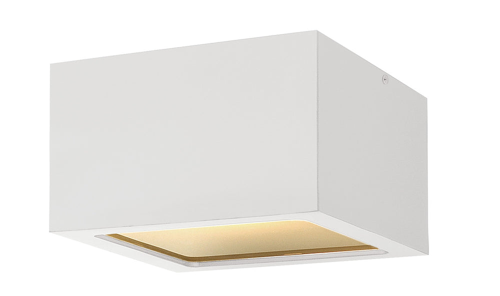 Hinkley Kube Outdoor Flush Mount Extra Small LED Flush Mount Satin White 1765SW