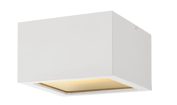 Hinkley Kube Outdoor Flush Mount Extra Small LED Flush Mount Satin White 1765SW