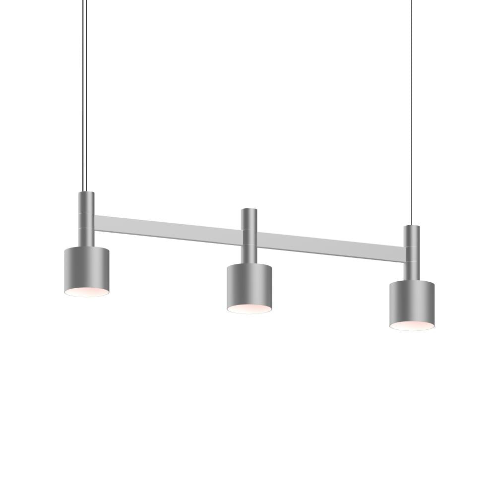 Sonneman Systema Staccato 3-Light Linear Pendant w/Drum Shades Pendants Sonneman   