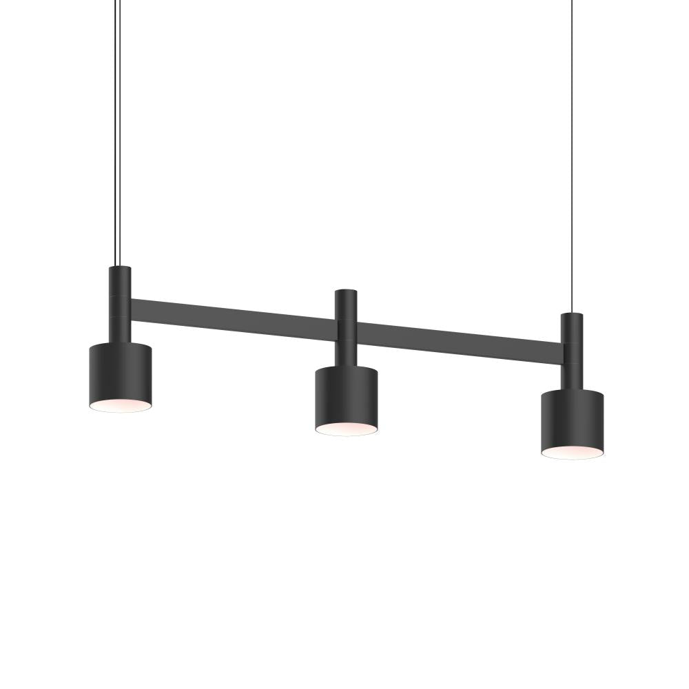 Sonneman Systema Staccato 3-Light Linear Pendant w/Drum Shades Pendants Sonneman   