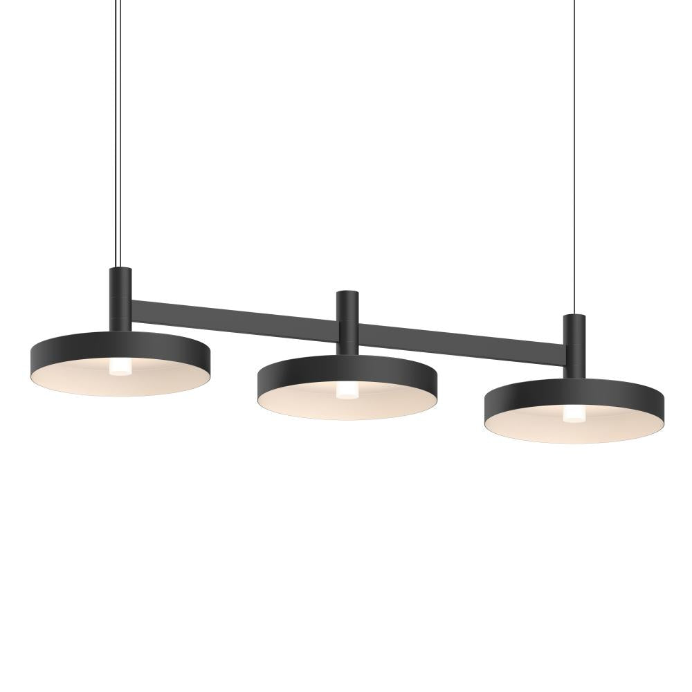 Sonneman Systema Staccato 3-Light Linear Pendant w/Pan Shades