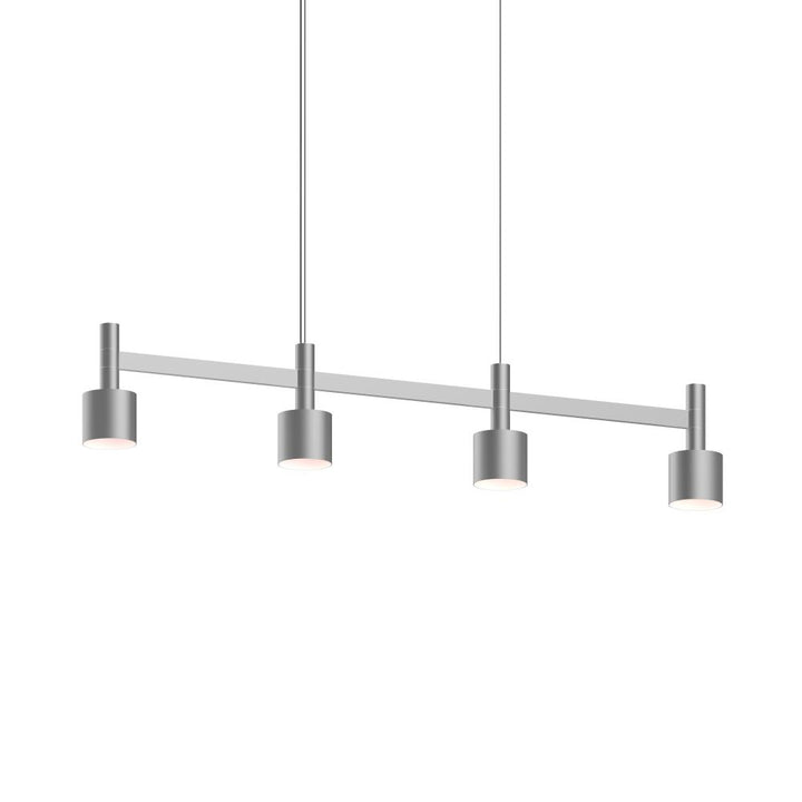 Sonneman Systema Staccato 4-Light Linear Pendant w/Drum Shades Pendants Sonneman   