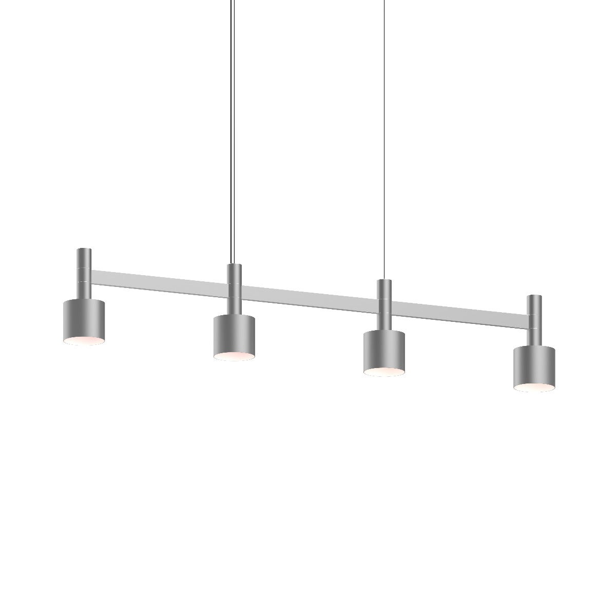 Sonneman Systema Staccato 4-Light Linear Pendant w/Drum Shades