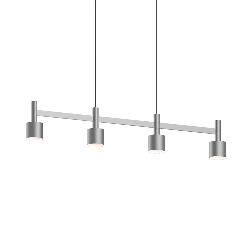 Sonneman Systema Staccato 4-Light Linear Pendant w/Drum Shades Pendants Sonneman   