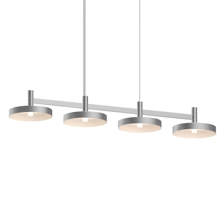 Sonneman Systema Staccato 4-Light Linear Pendant w/Pan Shades Pendants Sonneman   