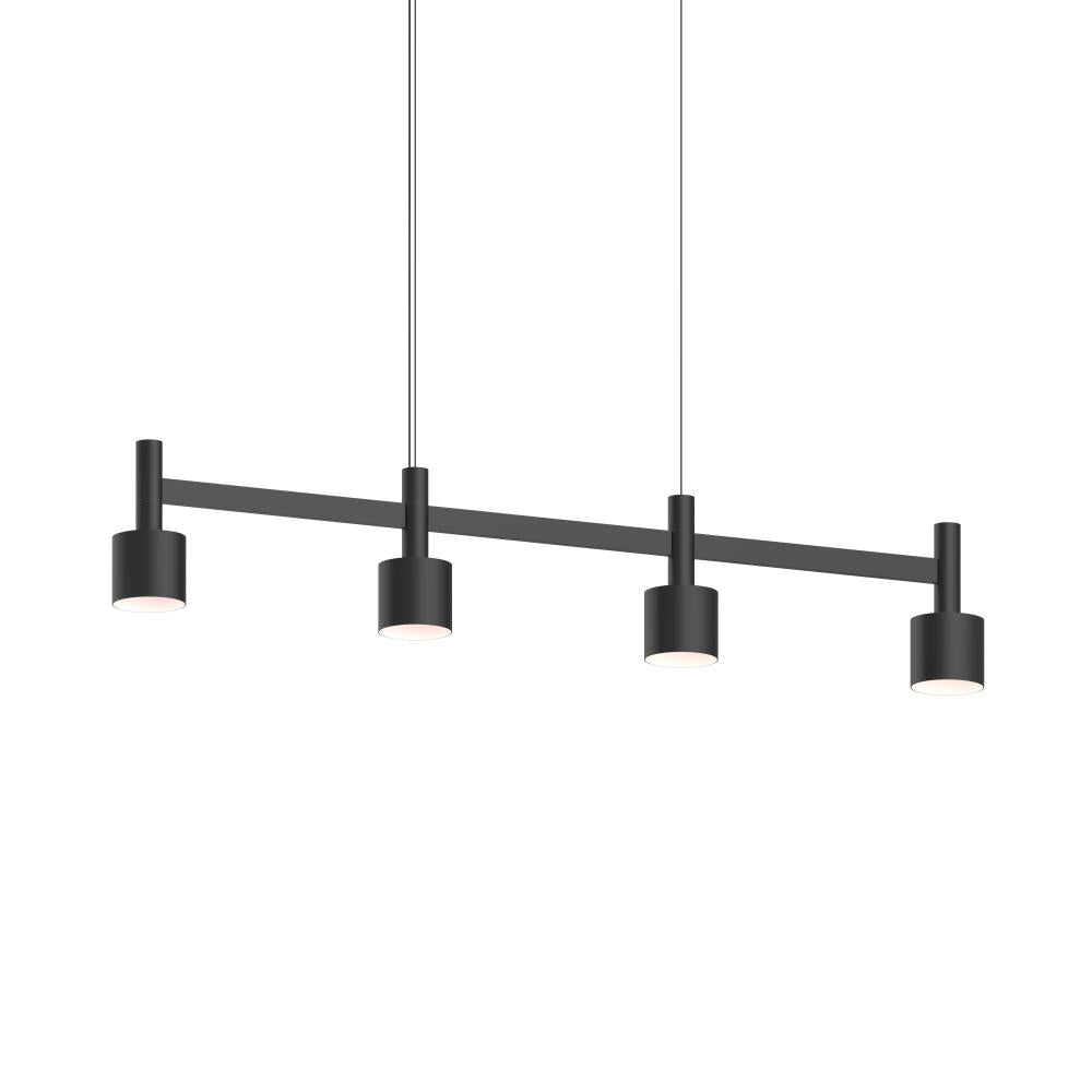 Sonneman Systema Staccato 4-Light Linear Pendant w/Drum Shades Pendants Sonneman   