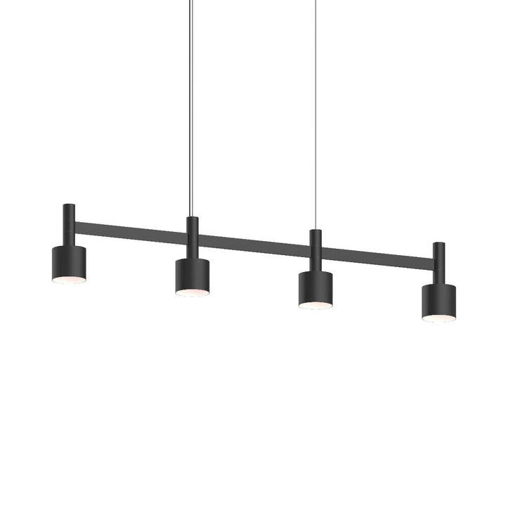 Sonneman Systema Staccato 4-Light Linear Pendant w/Drum Shades Pendants Sonneman   