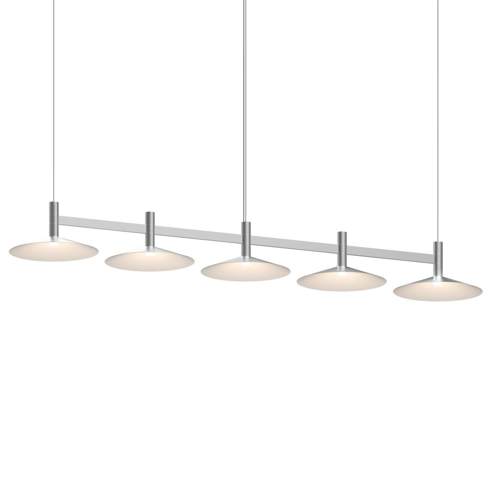 Sonneman Systema Staccato 5-Light Linear Pendant w/Shallow Cone Shades Pendants Sonneman   