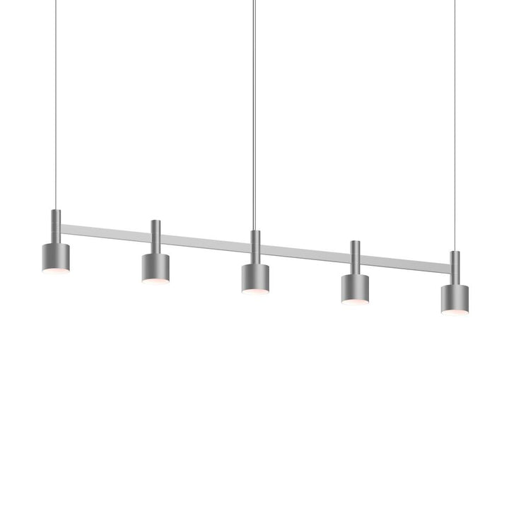 Sonneman Systema Staccato 5-Light Linear Pendant w/Drum Shades Pendants Sonneman   