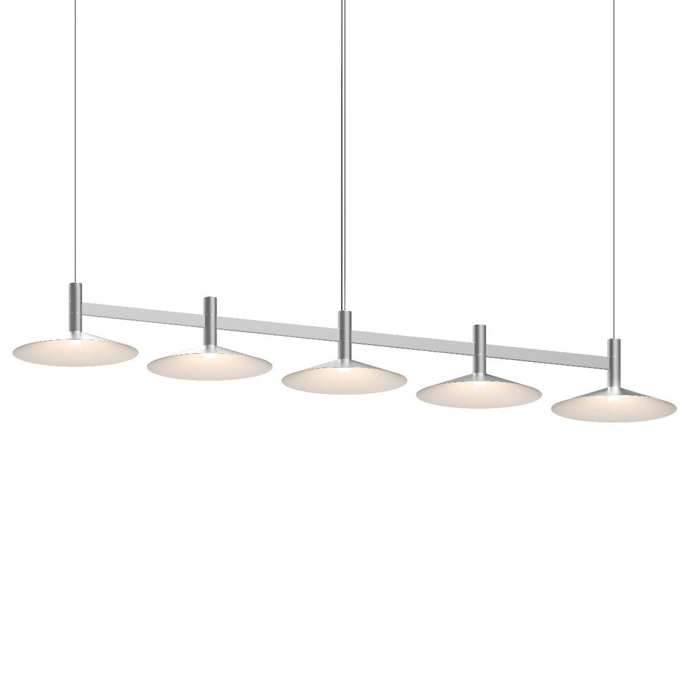 Sonneman Systema Staccato 5-Light Linear Pendant w/Shallow Cone Shades Pendants Sonneman   