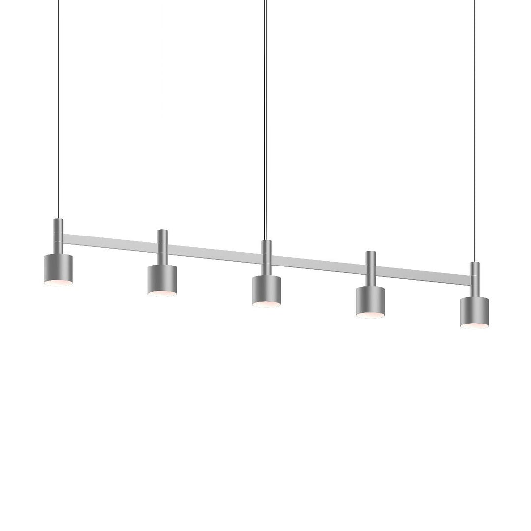 Sonneman Systema Staccato 5-Light Linear Pendant w/Drum Shades Pendants Sonneman   