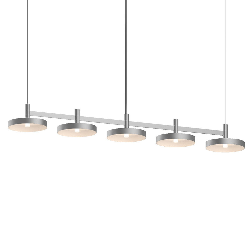 Sonneman Systema Staccato 5-Light Linear Pendant w/Pan Shades Pendants Sonneman   