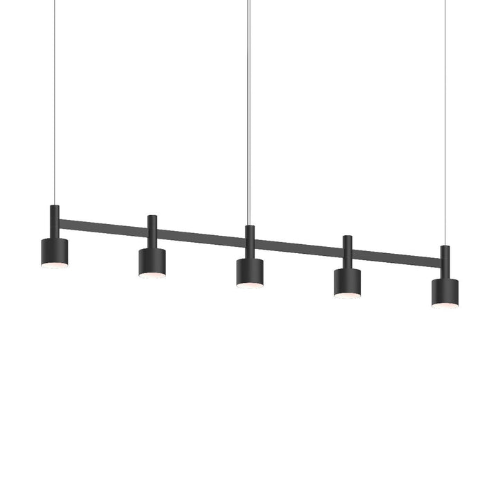 Sonneman Systema Staccato 5-Light Linear Pendant w/Drum Shades Pendants Sonneman   