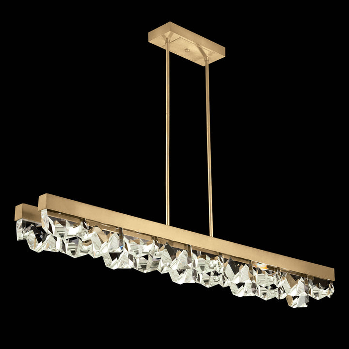 Fine Art Handcrafted Lighting Strata 54.5"W Linear Pendant 927440 in Standard Gold Leaf (927440-2ST)