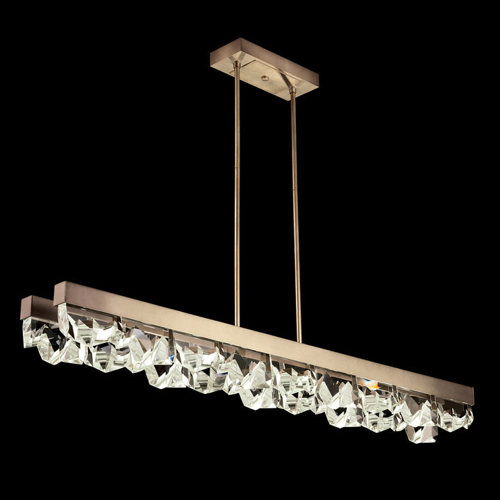 Fine Art Handcrafted Lighting Strata 54.5"W Linear Pendant 927440 in Soft Ombre Bronze (927440-3ST)