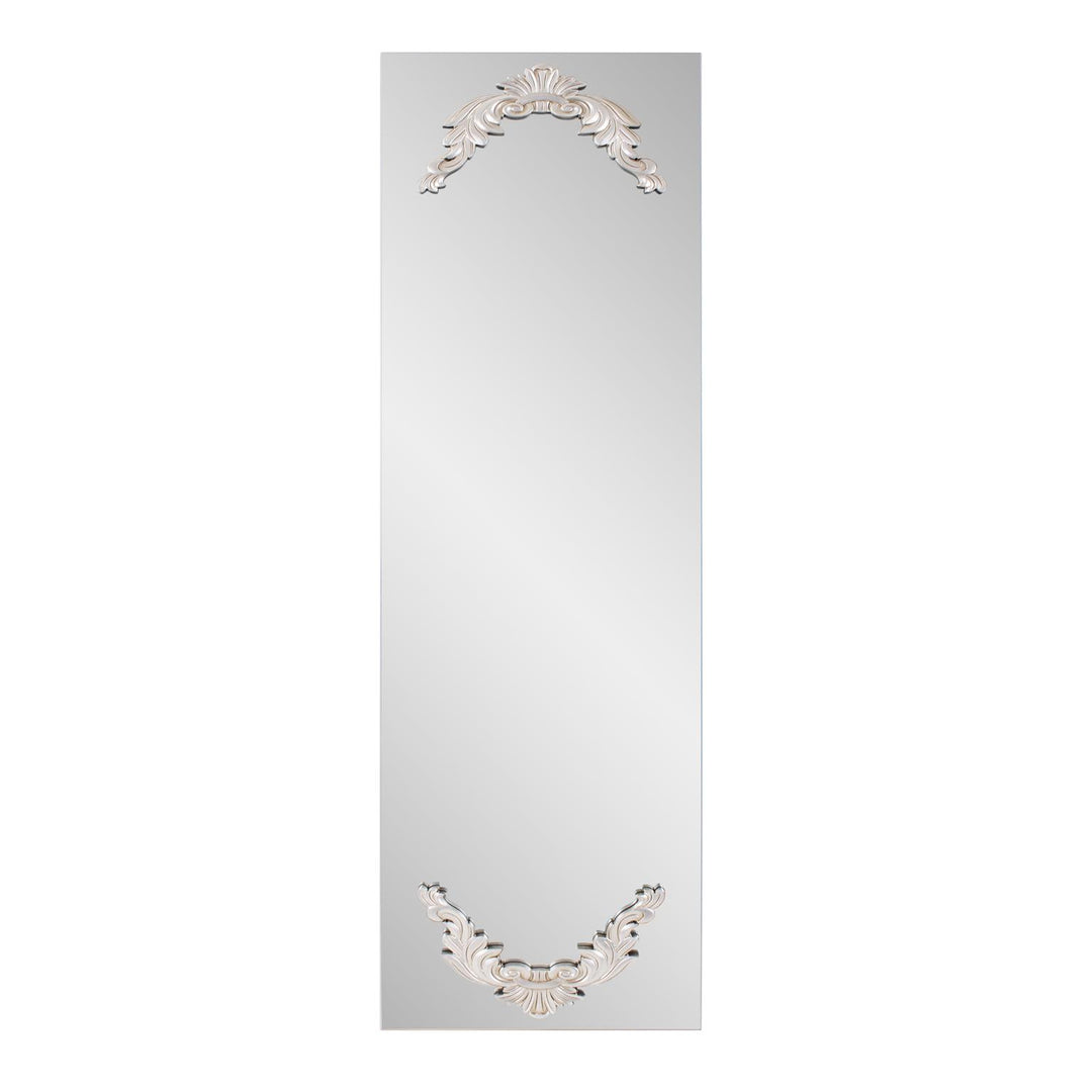 Howard Elliott Collection Adelard Mirror in Antique Silver