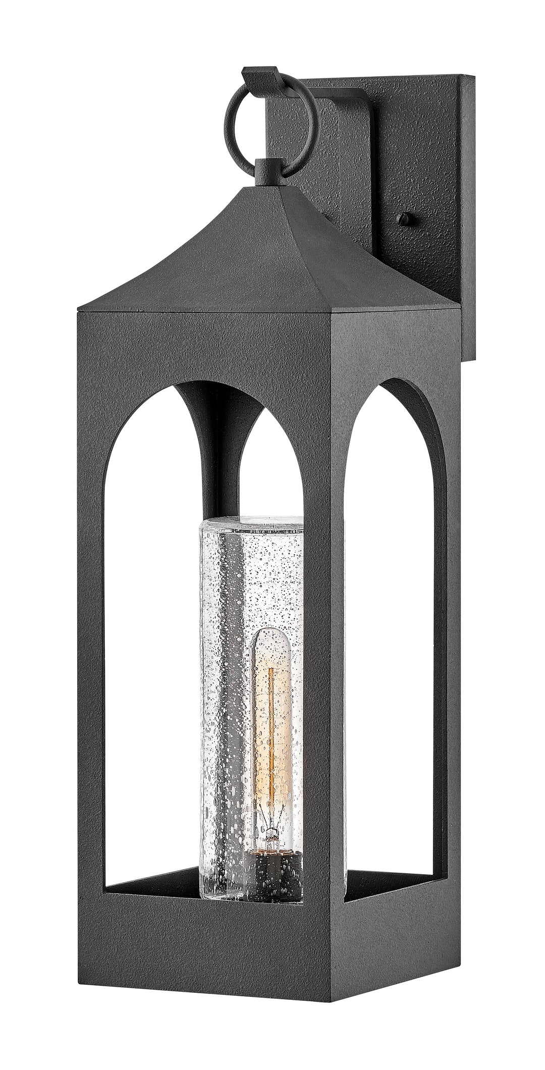 Hinkley Amina Outdoor Wall Light Large Wall Mount Lantern Distressed Zinc 18085DSZ