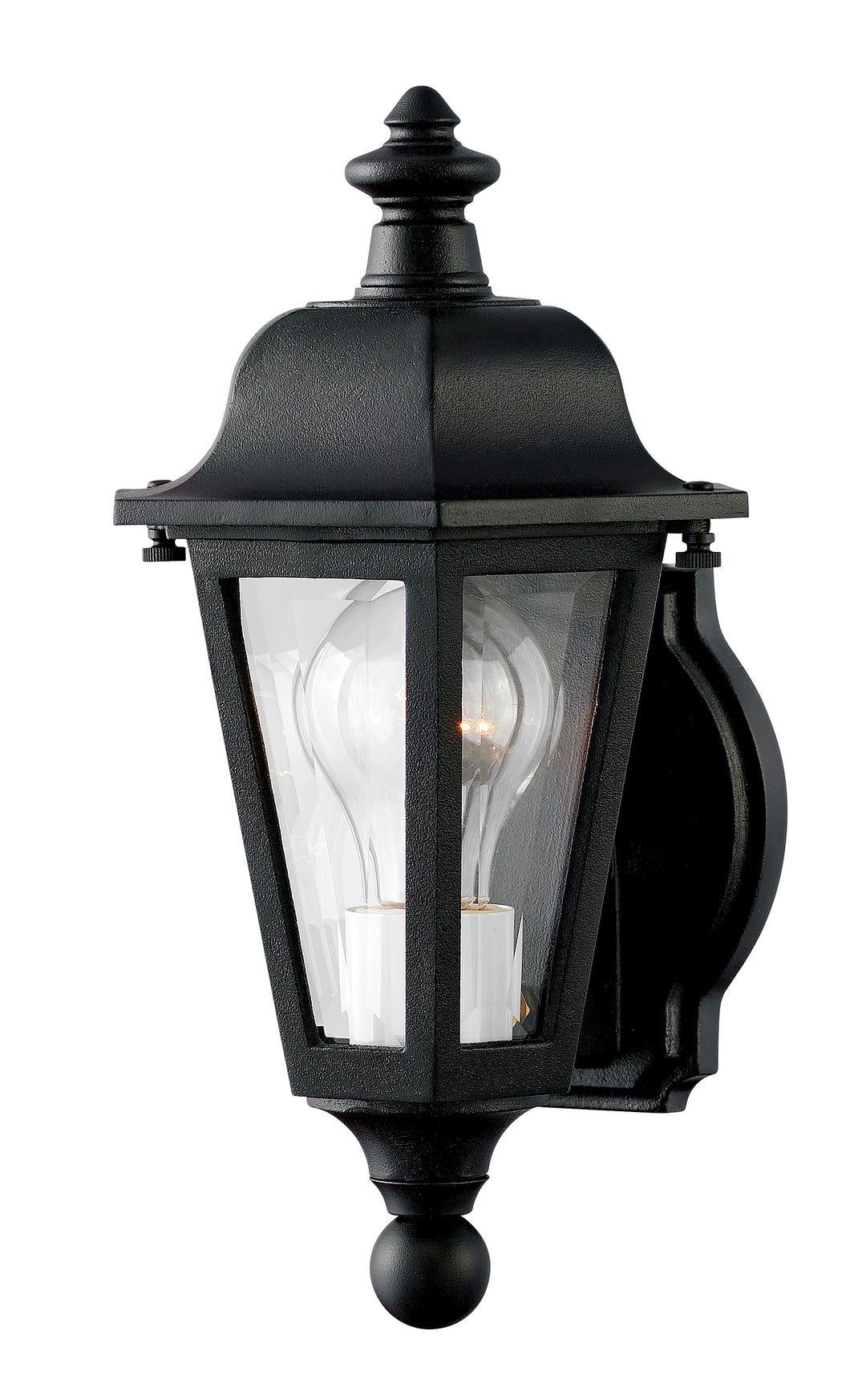 Hinkley Manor House Outdoor Wall Light Small Wall Mount Lantern Black 1819BK