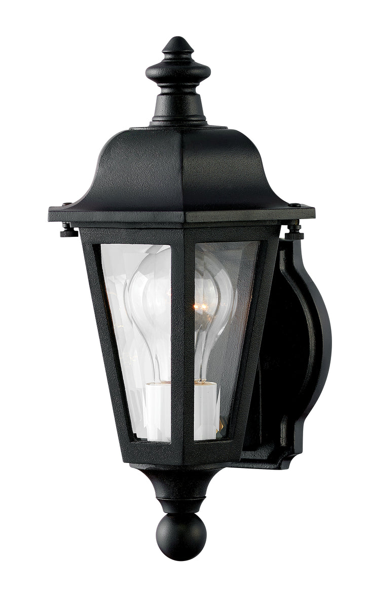 Hinkley Manor House Outdoor Wall Light Small Wall Mount Lantern Black 1819BK