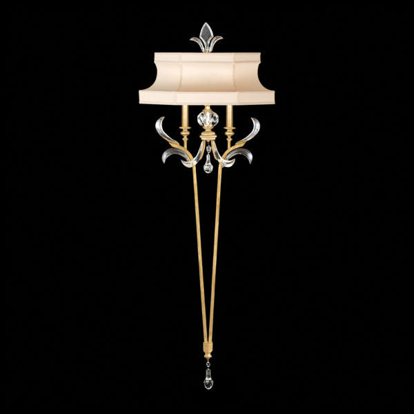 Fine Art Handcrafted Lighting Beveled Arcs 66"H Sconce in Standard Gold Leaf (706950-SF3)