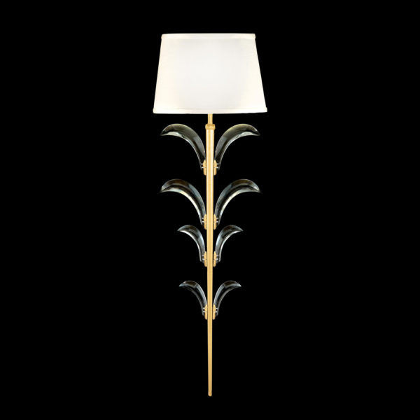 Fine Art Handcrafted Lighting Beveled Arcs 28"H Sconce in Standard Gold Leaf (738450-SF3)