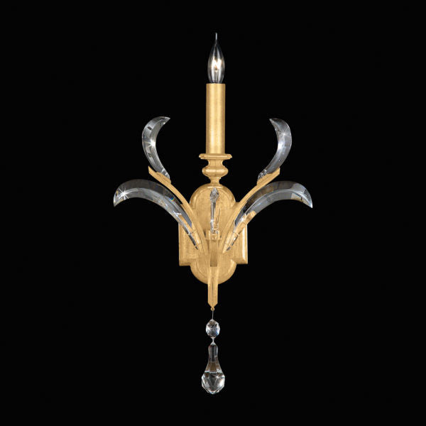 Fine Art Handcrafted Lighting Beveled Arcs 25"H Sconce in Standard Gold Leaf (705150-SF3)