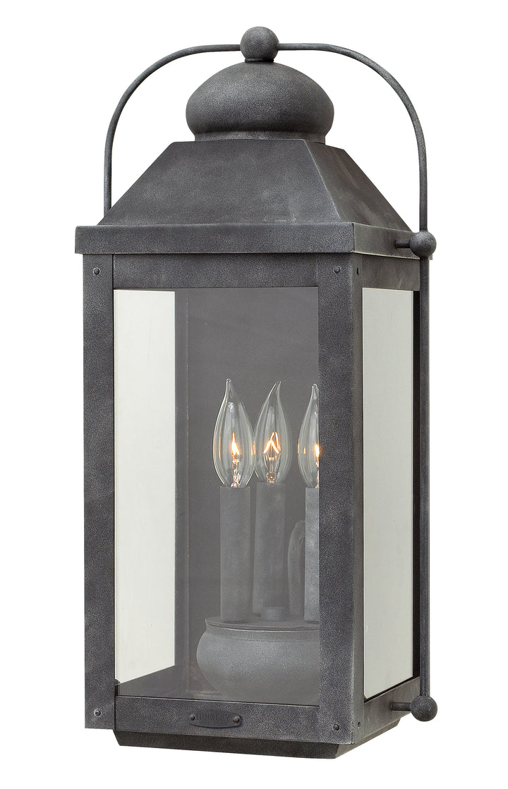 Hinkley Anchorage Outdoor Wall Light Large Wall Mount Lantern Aged Zinc 1855DZ-LL