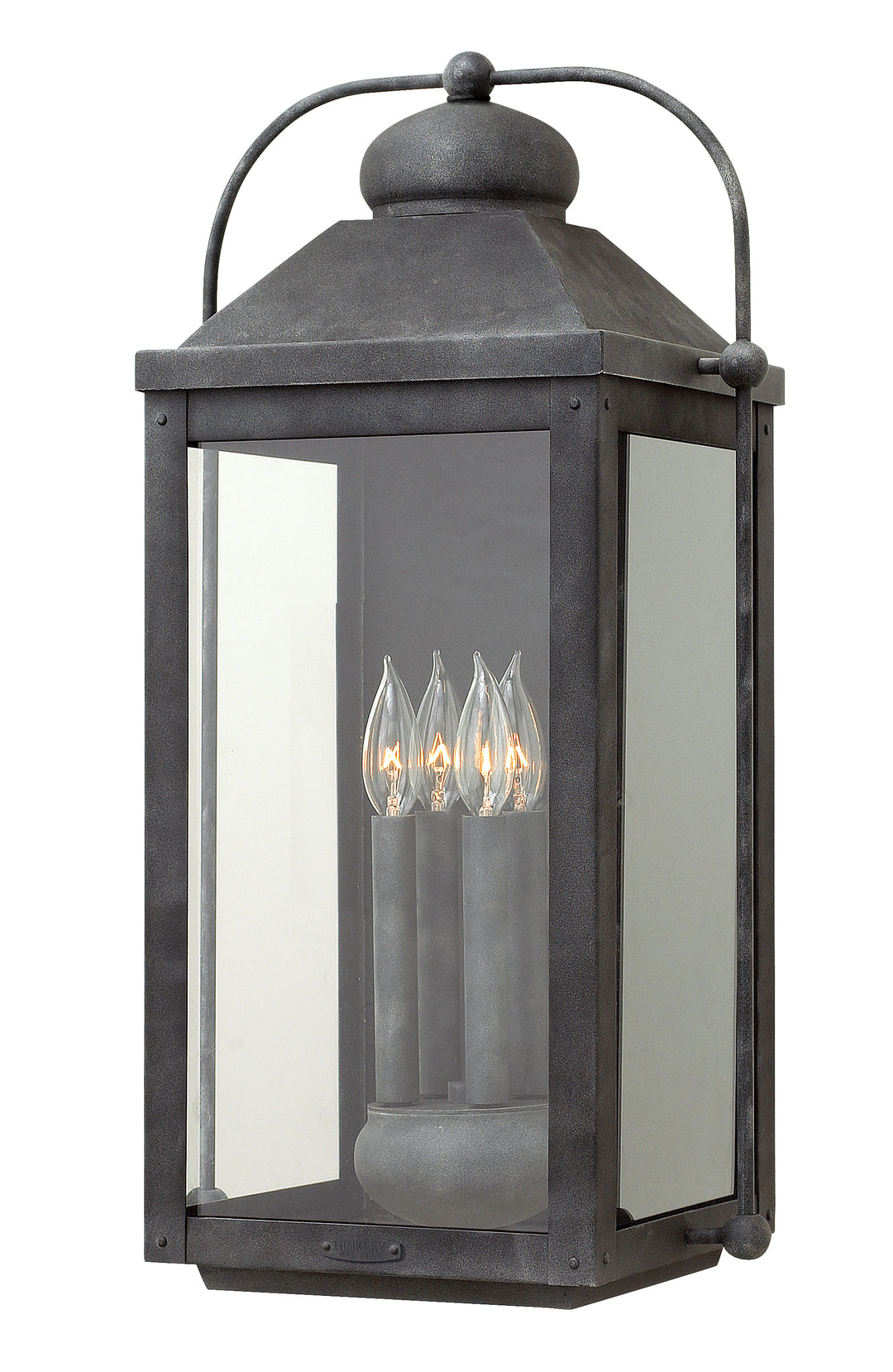 Hinkley Anchorage Outdoor Wall Light Extra Large Wall Mount Lantern Aged Zinc 1858DZ-LL