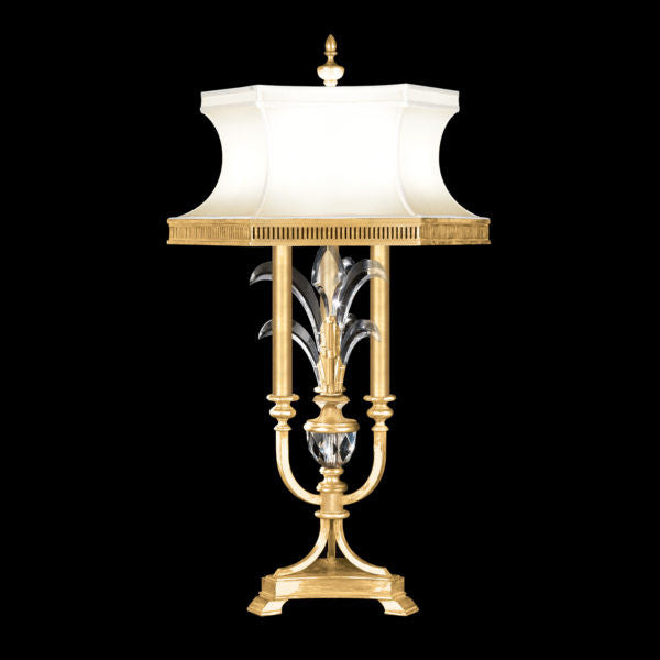 Fine Art Handcrafted Lighting Beveled Arcs 37"H Table Lamp in Standard Gold Leaf (738210-SF3)
