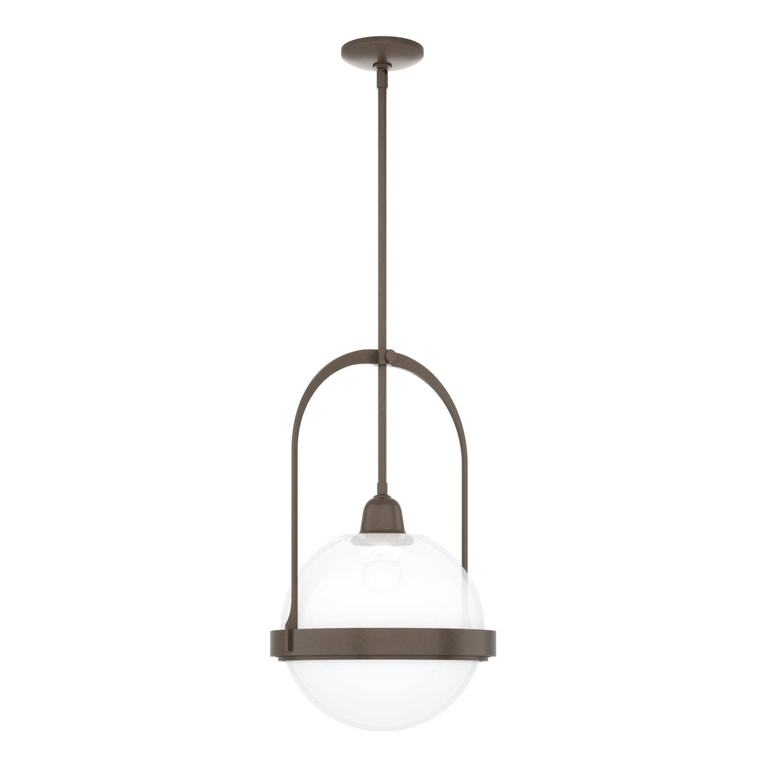 Atlas Pendant Mini-Pendants Hubbardton Forge Bronze 13.9x13.4x27.2 Opaline (WF)