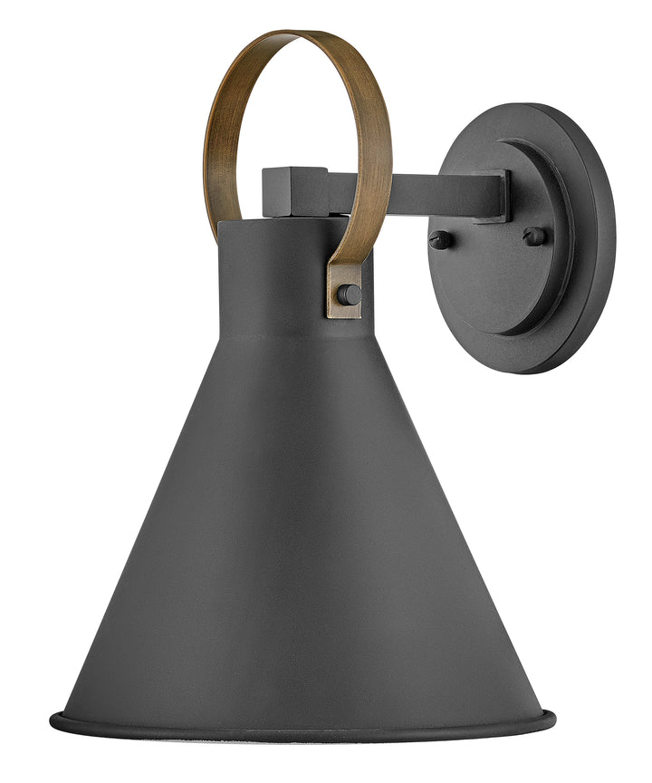 Hinkley Winnie Outdoor Wall Light Small Wall Mount Lantern Museum Black 18870MB-LL