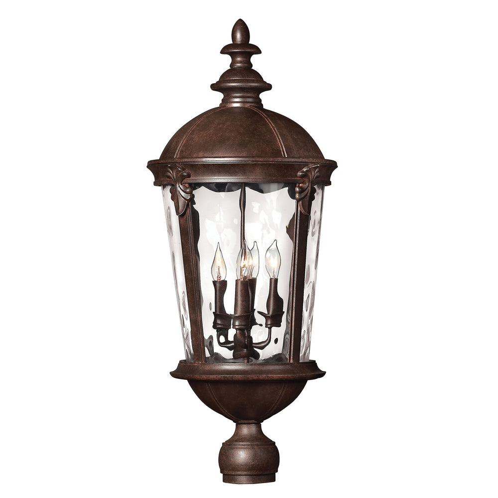 Hinkley Windsor Outdoor Post Mount Lantern Extra Large Wall Mount Lantern River Rock 1891RK