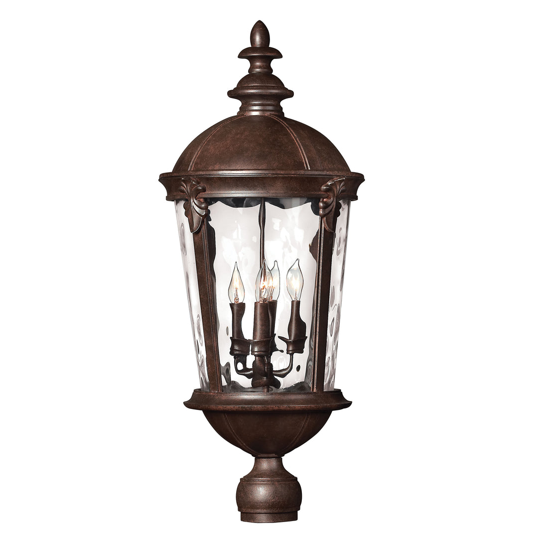 Hinkley Windsor Outdoor Post Mount Lantern Extra Large Wall Mount Lantern River Rock 1891RK