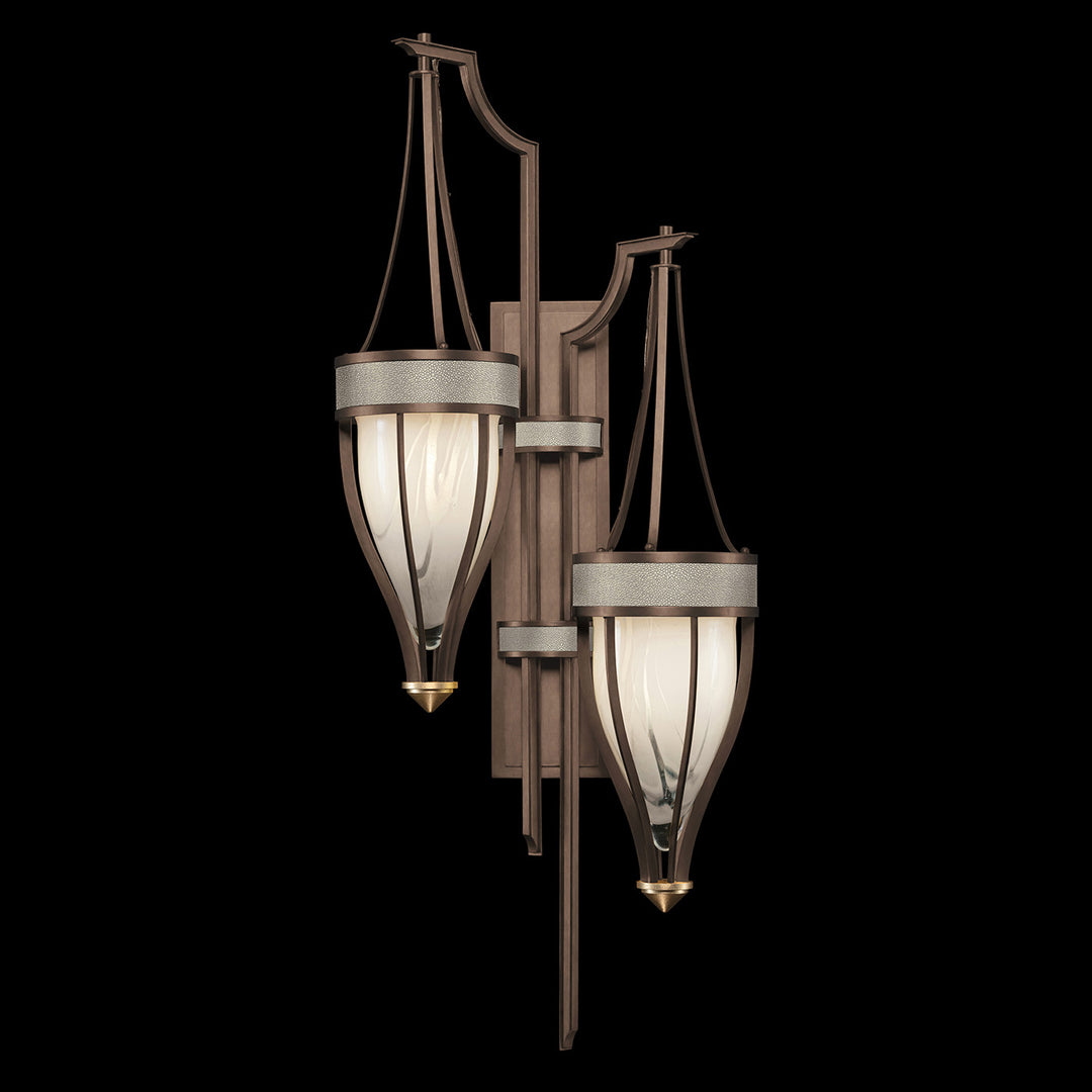 Fine Art Handcrafted Lighting Mirage 41.5"H Sconce 100046 in Standard Bronze, Brass, Coco (100046-212)