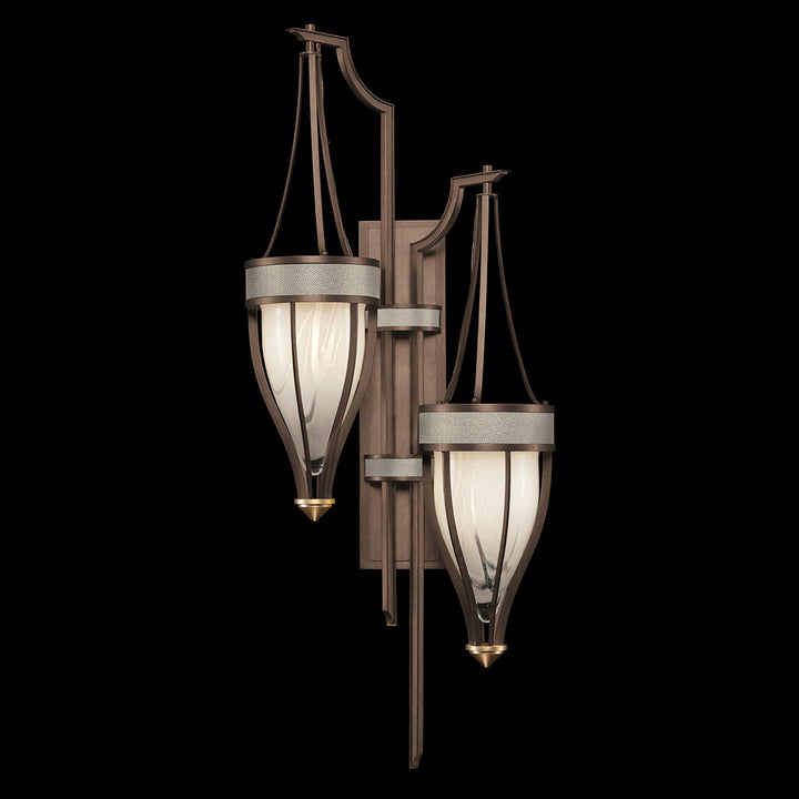 Fine Art Handcrafted Lighting Mirage 41.5"H Sconce 100046 in Standard Bronze, Brass, Coco (100046-212)