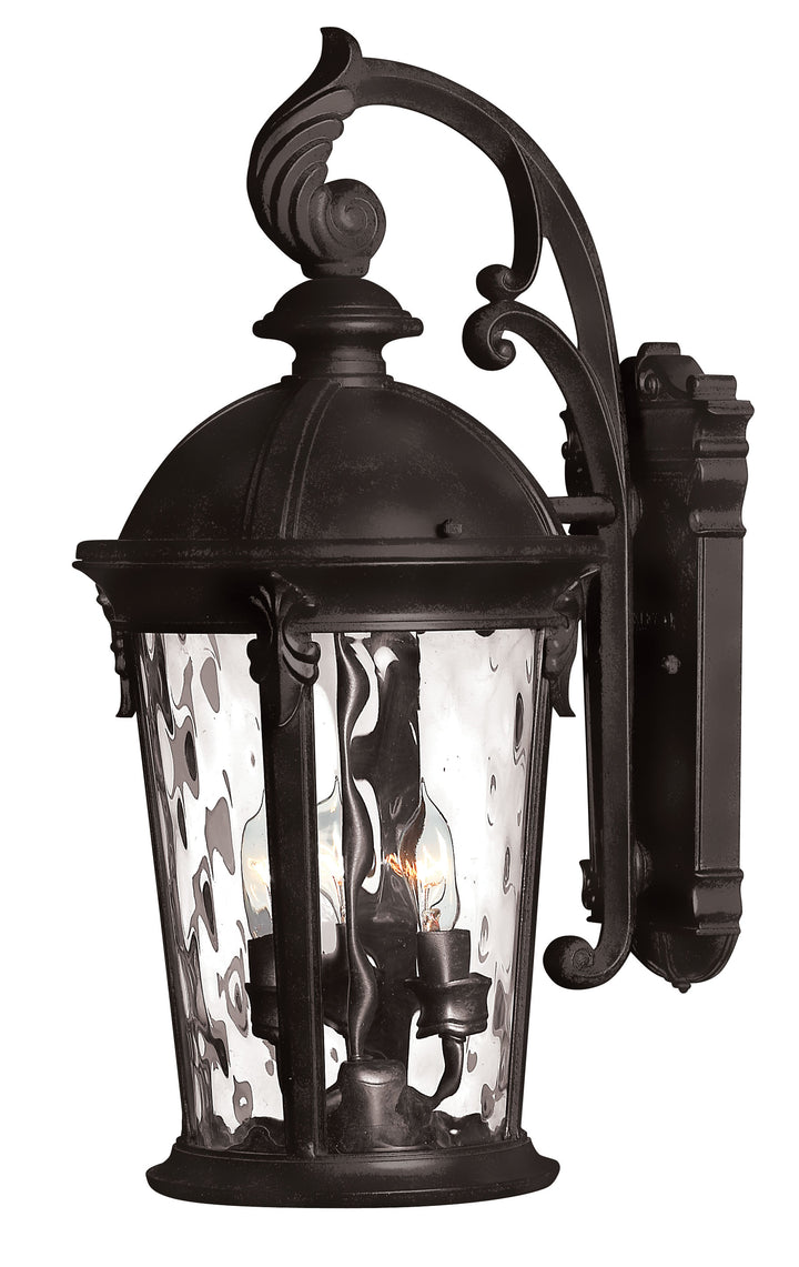 Hinkley Windsor Outdoor Wall Light Medium Wall Mount Lantern Black 1898BK