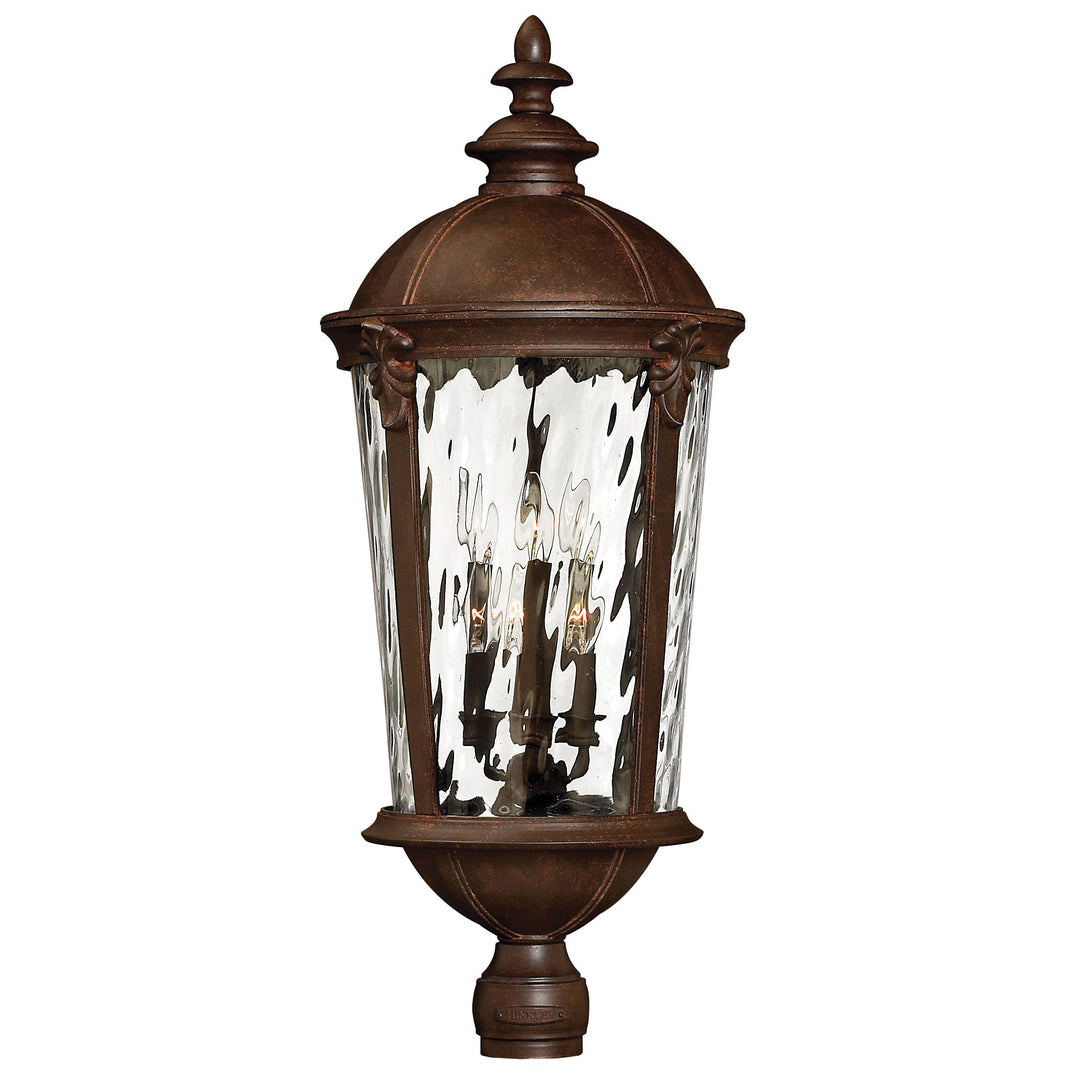 Hinkley Windsor Outdoor Post Mount Lantern Grande Post Mount Lantern River Rock 1921RK