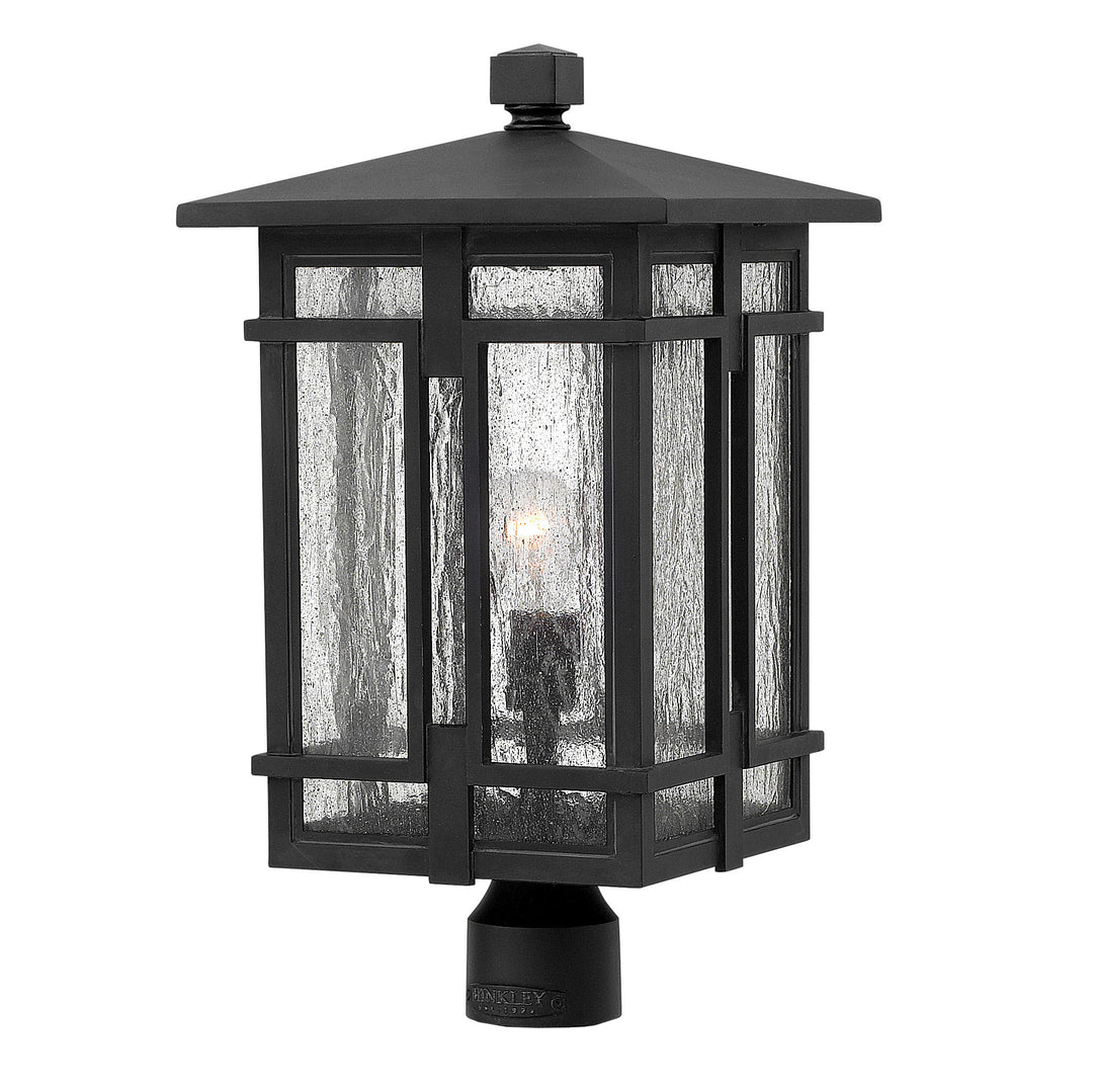 Hinkley Tucker Outdoor Post Mount Lantern Medium Post Mount Lantern Museum Black 1961MB