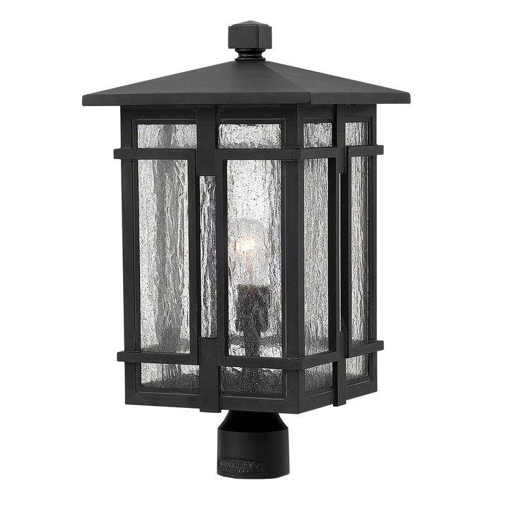 Hinkley Tucker Outdoor Post Mount Lantern Medium Post Mount Lantern Museum Black 1961MB