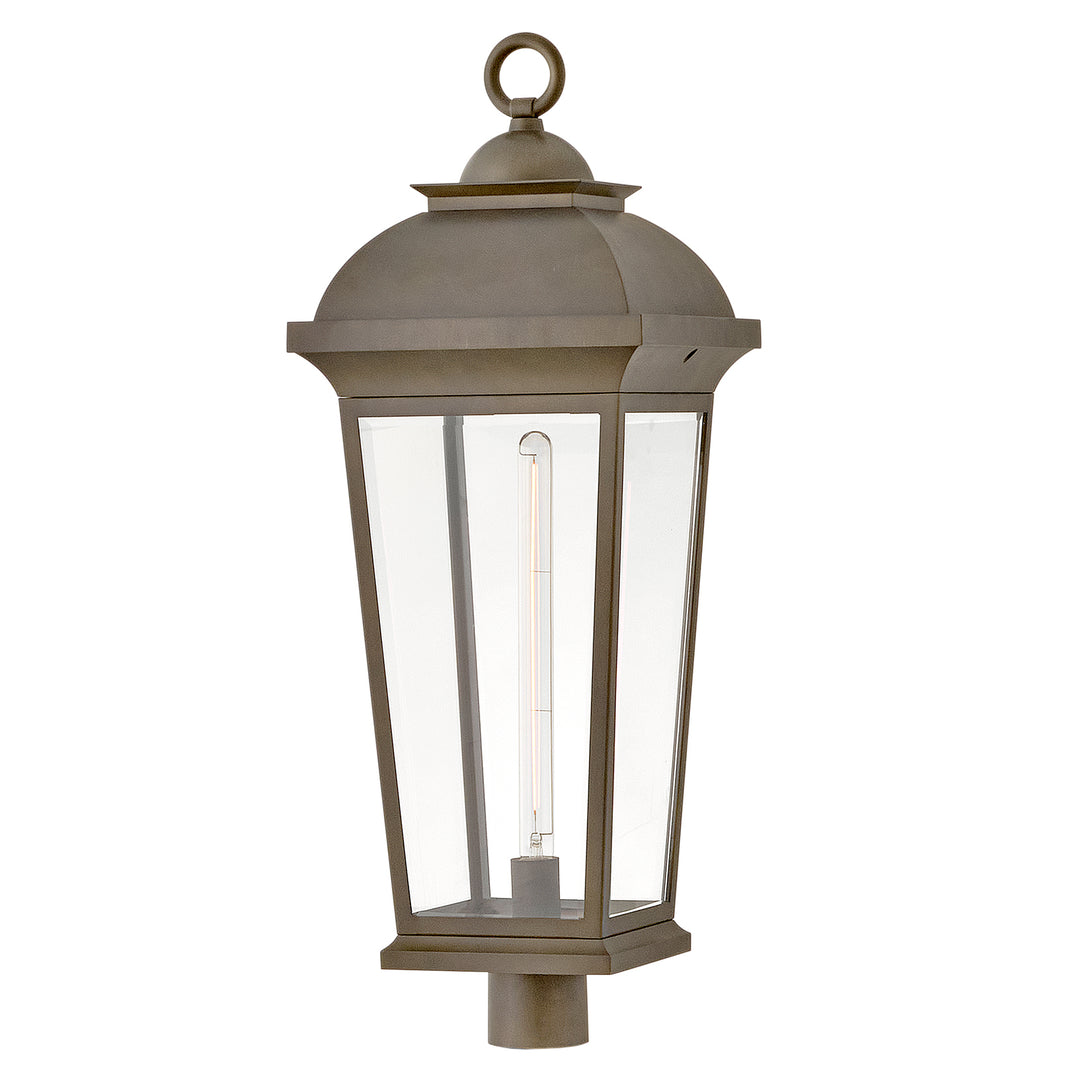 Hinkley Hawthorne Outdoor Post Mount Lantern Extra Large Post Mount Lantern Blackened Brass 19691BLB