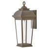 Hinkley Hawthorne Outdoor Wall Light Grande Wall Mount Lantern Blackened Brass 19695BLB
