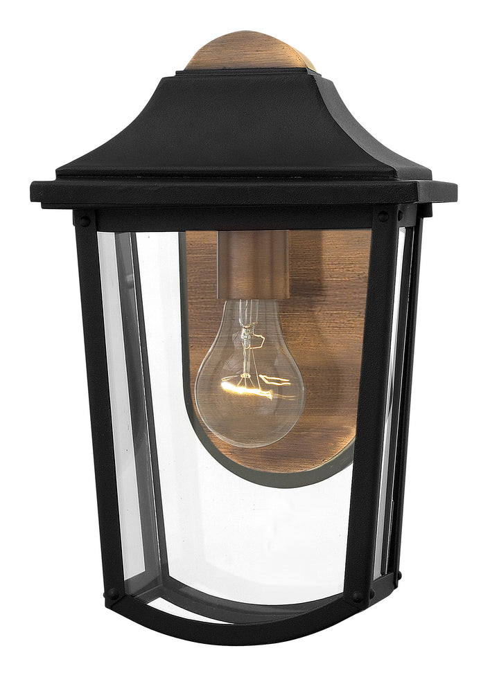 Hinkley Burton Outdoor Wall Light Small Wall Mount Lantern Black 1970BK