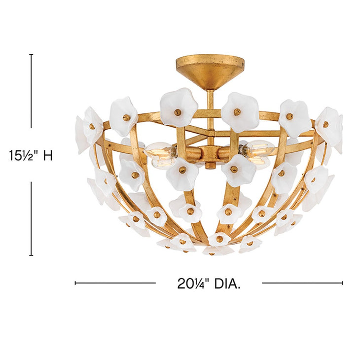 Fredrick Ramond Azalea Semi-Flush Mount