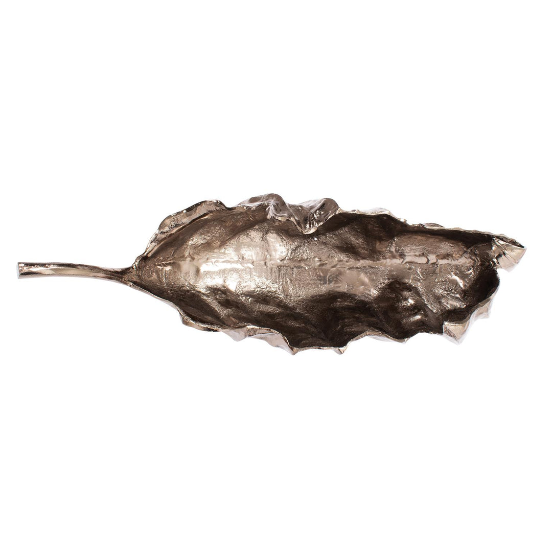Howard Elliott Aspen Leaf Cast Aluminum Bowl