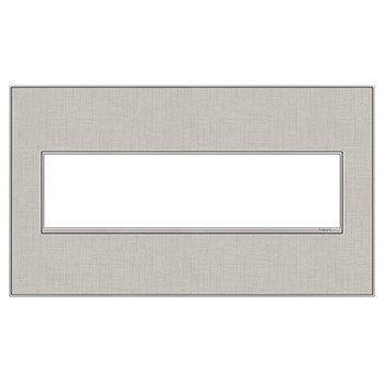 Legrand adorne True Linen 4-Gang wall plate