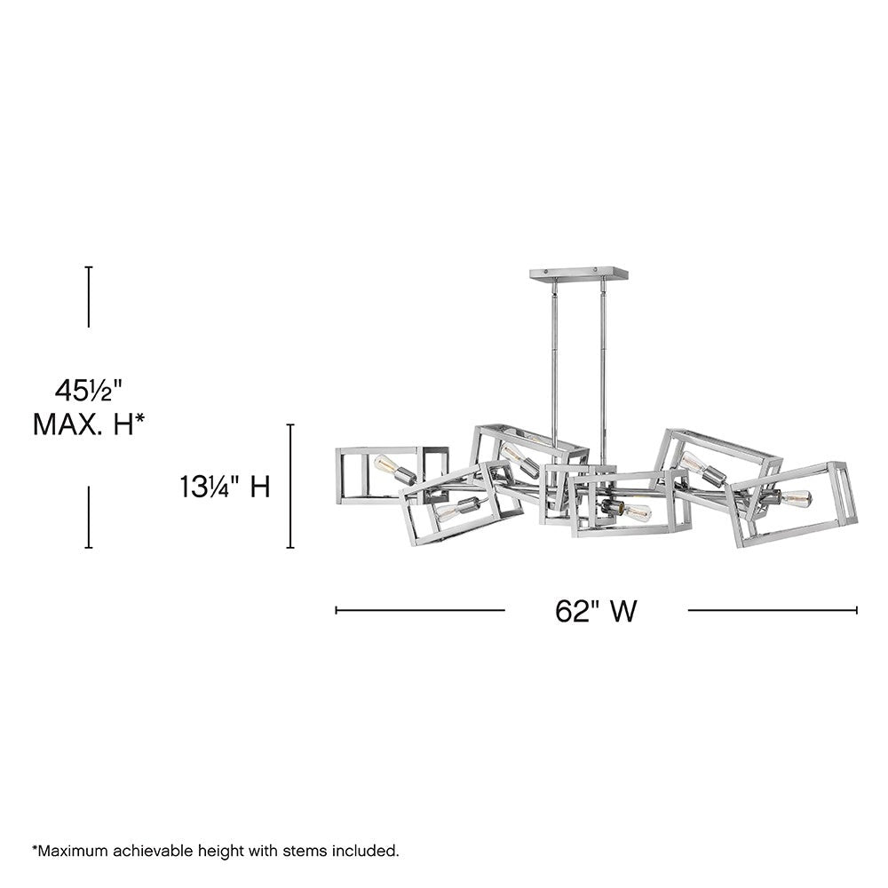 Fredrick Ramond Ensemble Linear Chandelier